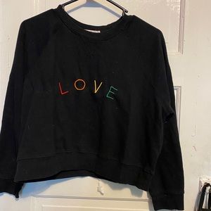 Cropped sweatshirt